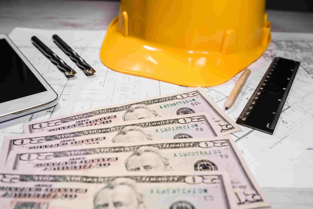 Construction Financing Challenges: High angle view of pen on table.